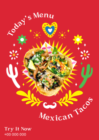 Mexican Taco Poster Design