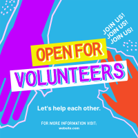 Volunteer Helping Hands Instagram Post Design