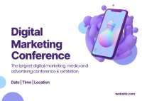 Digital Marketing Conference Postcard Image Preview