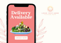 Healthy Delivery Postcard Design