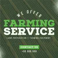 Trustworthy Farming Service Linkedin Post Design