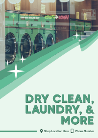 Dry Clean & Laundry Poster