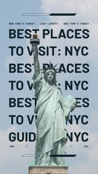 Best Places to Visit in New York City Facebook Story