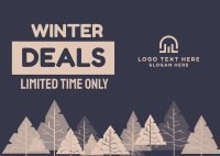 Winter Deals Postcard