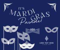 Mardi Gras Masks Facebook Post