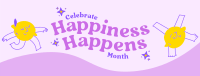 Celebrate Happiness Month Facebook Cover