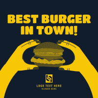 B1T1 Burgers Linkedin Post Design