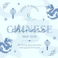 Chinese Zodiac Dragon Linkedin Post Design