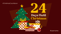 Festive Christmas Countdown Facebook Event Cover