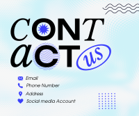 Minimalist Contact Us Facebook Post