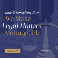 Making Legal Matters Manageable Linkedin Post