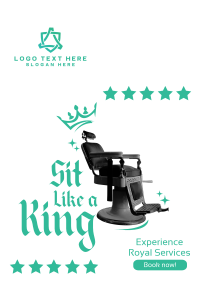 Sit Like a King Poster Design