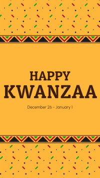 Kwanzaa Pattern Instagram Story