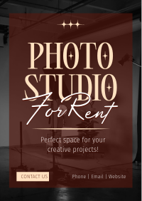 Photo Studio Rental Flyer