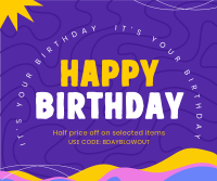 Liquid Birthday Promo Facebook Post