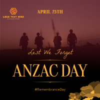 Silhouette Anzac Day Instagram Post