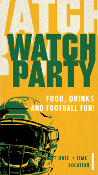 Football Watch Party Facebook Story Design