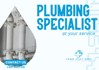 Plumbing Specialist Postcard