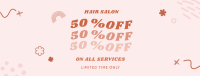 Discount on Salon Services Facebook Cover
