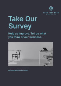 Take Our Survey Poster