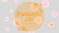 Falling Poppy Flowers Animation