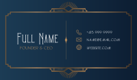 Elegant Art Deco Business Card