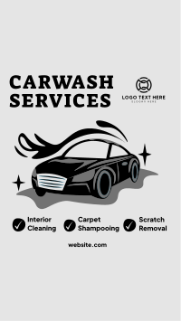 Carwash Services List Facebook Story