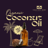 Organic Coconut Oil Instagram Post