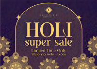 Holi Sale Patterns Postcard