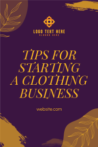 How to start a clothing business Pinterest Pin