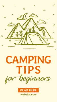 Camping Tips For Beginners Instagram Story