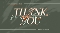 Minimalistic Thank You Facebook Event Cover