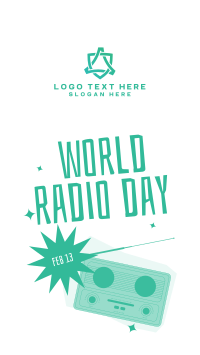 Happy World  Radio Day Facebook Story