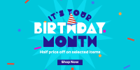 Birthday Month Promo Twitter Post