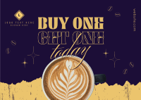 Coffee Shop Deals Postcard Design