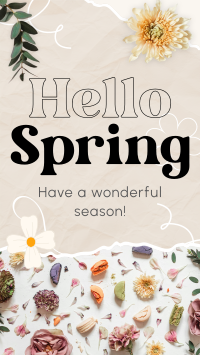 Hello Spring Facebook Story Design