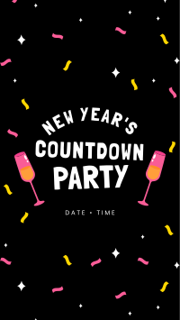 New Year Countdown Party Facebook Story