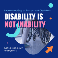 Disability Awareness Linkedin Post Design