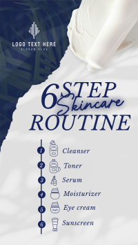 6-Step Skincare Routine Facebook Story