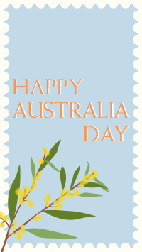 Golden Wattle Stamp Facebook Story