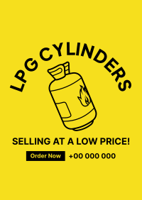 LPG Cylinder Poster