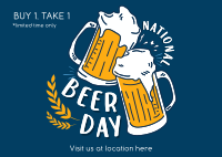 Beer Day Celebration Postcard