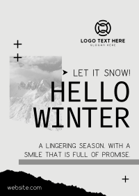 Hello Winter Poster