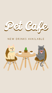 Pet Cafe Free Drink Facebook Story