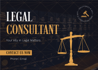 Corporate Legal Consultant Postcard