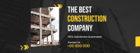 Construction Company Facebook Cover example 2