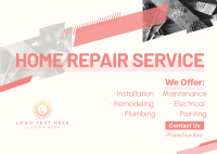 Modern Repair Service Postcard