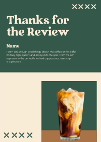 Elegant Cafe Review Poster