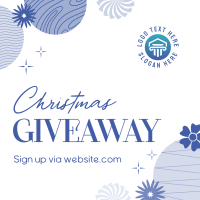 Abstract Christmas Giveaway Instagram Post