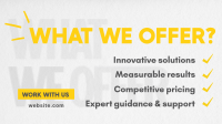 Modern Minimalist What We Offer List Animation